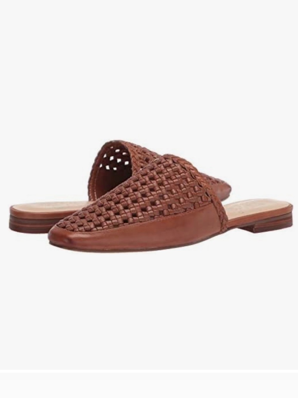 Vince Camuto Pandie Woven Leather Slip-On Mule in Brown fall 6
